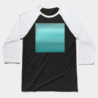 Aqua Blue Gradient Design Baseball T-Shirt